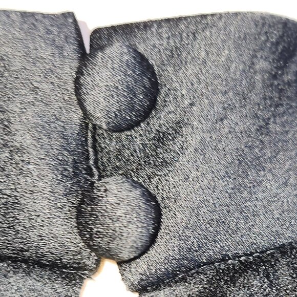 Elegant Nine West Black Crushed Satin Halter Mini Dress - Picture 7 of 13